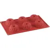 Image de Dr. Oetker Moule à kouglof pour muffins 6 coupes, Moule à gâteau, Rouge