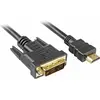 Image de Sharkoon HDMI (Typ A)   DVI (5 m), Câble vidéo, Noir