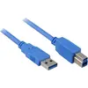Image de Sharkoon USB 3.0 Stecker A auf Stecker B (1 m, USB 3.2 Gen 1), Câble USB