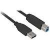 Image de Sharkoon USB 3.0 Stecker A auf Stecker B (3 m, USB 3.2 Gen 1), Câble USB