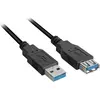 Image de Sharkoon USB A   USB A (1 m, USB 3.2 Gen 1), Câble USB