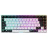 Image de Sharkoon Skiller SGK50 S3 (DE, Filaire), Clavier, Multicolore, Blanc