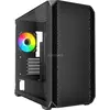 Image de Sharkoon MK2 RGB Black mATX (noir) (mATX, Mini-ITX), Boîtier PC, Noir