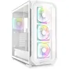 Image de Sharkoon AK5G RGB Blanc ATX (ATX, mATX, Mini-ITX), Boîtier PC, Multicolore, Blanc