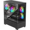 Image de Xilence Gehäuse BEAM Schwarz (XG172) (ATX, mATX, Mini-ITX), Boîtier PC, Noir