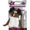 Image de EBI D&D Keekaboo Farmer Ollie Catnip (Jouet en peluche chat, Jouets avec herbe à chat), Jouets pour chat