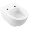 Image de Villeroy & Boch, Cuvette toilettes + bidet, WC encastré Subway 2.0 blanc mural 56001001