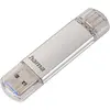 Image de Hama C-Laeta (64 Go, USB-A, USB-C), Clé USB, Argent