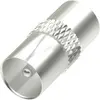 Image de Hama Adaptateur d'antenne, connecteur coaxial (Fiches et connecteurs), Parabole : accessoires, Argent