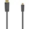 Image de Hama HDMI (Typ A)   micro HDMI (Typ D) (1.50 m, HDMI), Câble vidéo, Noir