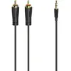 Image de Hama Câble audio, 3,5 mm jack mâle - 2 RCA mâles, stéréo, doré, 3,0 m (3 m, Câbles Cinch), Câble audio