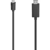 Image de Hama USB Typ C   HDMI (Typ A) (1.50 m, USB-C), Câble vidéo, Noir