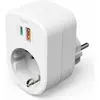 Image de Hama, Bloc multprise + prise multiple, Steckdosenadapter-USBC+USBA (1x)