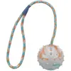 Image de Trixie Balle sur corde D=6cm/30cm (Jouet de balle pour chiens), Jouets pour chien