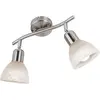 Image de Nino Leuchten, Spot de plafond, nickel LEDStrahler 2flg 3000K 6W (E14, 600 lm)