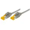 Image de Tecline Câble patch S/FTP, PiMF, Cat 6a, gris, 3.0 m Pour 10 Gigabit/s, sans halogène, avec câble Draka et (PiMF, S/FTP, CAT6a, 3 m), Câble réseau