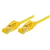 Image de Tecline Câble patch S/FTP, PiMF, Cat 6a, jaune, 3.0 m Pour 10 Gigabit/s, sans halogène, avec câble Draka et (S/FTP, CAT6a, 3 m), Câble réseau