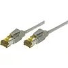 Image de Tecline Câble patch S/FTP, PiMF, Cat 6a, gris, 7,5 m Pour 10 Gigabit/s, sans halogène, avec câble Draka et (PiMF, S/FTP, CAT6a, 7.50 m), Câble réseau