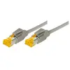 Image de Tecline Câble patch S/FTP, PiMF, Cat 6a, gris, 35,0 m Pour 10 Gigabit/s, sans halogène, avec câble Draka et (PiMF, S/FTP, CAT6a, 35 m), Câble réseau