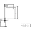 Image de Villeroy & Boch, Robinetterie de salle de bains, V&B Einhand-Waschtischbatterie DAWN erhöht 38x311x223mm o AG ma black matt black
