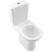 Image de Villeroy & Boch, Cuvette toilettes + bidet, WC surbaissé O.Novo DirectFlush pour combinaison de WC Splrand ouvert blanc debout sans