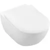 Image de Villeroy & Boch, Cuvette toilettes + bidet, V&B Combi-Pack SUBWAY 2.0 m WWC ti. DF u WCSitz SlimSeat we cplus