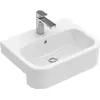 Image de Villeroy & Boch, Lavabo, V&B lavabo en saillie ARCHITECTURA 550x430mm avec vasque à encastrer blanc (430 mm, 550 mm)