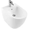 Image de Villeroy & Boch, Cuvette toilettes + bidet, Bidet Subway 540100 370 x 560mm, au sol, 1 trou pour robinet, avec trop-plein