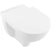 Image de Villeroy & Boch, Cuvette toilettes + bidet, V&B WC suspendu ViCare ti. 360x595mm bord de la chasse d'eau DF we AntiBac C+