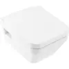 Image de Villeroy & Boch, Cuvette toilettes + bidet, V&B Combi-Pack ARCHITECTURA avec WWC ti. bord de chasse DF et siège WC blanc