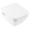 Image de Villeroy & Boch, Cuvette toilettes + bidet, Ensemble WC suspendu Architectura cuvette profonde à rebord ouvert blanc avec