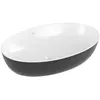 Image de Villeroy & Boch, Lavabo, Vasque à poser Artis 61 cm ovale blanc/coal black 419861BCT8 (410 mm, 610 mm)