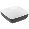 Image de Villeroy & Boch, Lavabo, Vasque à poser Artis 41 cm quardratisch blanc/coal black 417841BCT8 (410 mm, 410 mm)