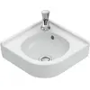 Image de Villeroy & Boch, Lavabo, V&B Lave-mains d'angle O.NOVO 320mm Col. m 1 HL m ÜL we C+ (320 mm, 320 mm)