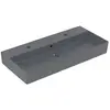 Image de Villeroy & Boch, Lavabo, V&B lavabo MEMENTO 2.0 1000x470mm m ÜL f 2x 1-L Arm graphite C+ (470 mm, 1000 mm)