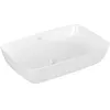 Image de Villeroy & Boch, Lavabo, Vasque à poser Artis 58 cm rectangulaire stone blanc avec revêtement 417258RW (380 mm, 580 mm)
