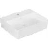 Image de Villeroy & Boch, Lavabo, V&B lavabo à poser MEMENTO 2.0 500x420mm sans cuvette stone white C+ (420 mm, 500 mm)
