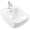Image de Villeroy & Boch, Cuvette toilettes + bidet, Venticello bidet, 1 trou de robinetterie, avec trop-plein, mural, 375x560mm, 441100RW, 441100RW