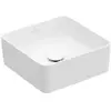 Image de Villeroy & Boch, Lavabo, Vasque à poser V&B COLLARO 380x380mm carr. o HLB stone white C+ (380 mm, 380 mm)