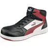 Image de Puma, Chaussures de travail, Frontcourt Blk/Wht/Red Mid S3 (S3, 43)
