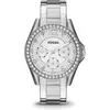 Image de Fossil, Montre, Riley, Argent, (Chronographe, Horloge analogique, 38 mm)