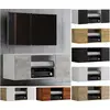 Image de VCM, Meuble TV, Bois Mural TV Lowboard Armoire TV Jusa (115 x 36 x 40 cm)