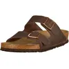 Image de Birkenstock, Hommes, Sandales, Arizona lit souple nubuck huilé normal, Marron, (46)