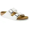 Image de Birkenstock, Unisexe, Sandales, Arizona Birko-Flor normal - 63333, Blanc, (37)
