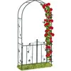 Image de Relaxdays, Plantes : accessoires, Arche de rosiers avec porte (36.50 cm, 113.50 cm)