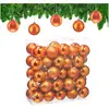 Image de Relaxdays, Décorations de sapin de Noël, - Weihnachtskugeln 50er Set, Orange/ Silber, 7 x 6 cm (50x)