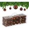 Image de Relaxdays, Décorations de sapin de Noël, 76 boules de Noël (76x)