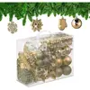 Image de Relaxdays, Décorations de sapin de Noël, 100-tlg. Weihnachtskugeln-Set (100x)