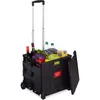 Image de Relaxdays, Sac à commissions, Chariot pliable, Noir