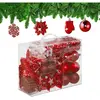 Image de Relaxdays, Décorations de sapin de Noël, Ensemble de boules de Noël (100x)